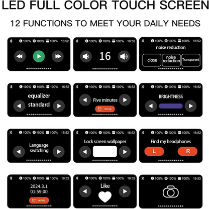 A9 Airpods Pro ANC/ENC Touch Screen Wireless Earbuds