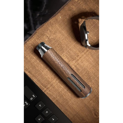 Cloyster Car Ashtray, Portable Handheld Walnut Mini Ashtray, No-Soot Ash tray For Outdoor Indoor Car Smoking, Man Fathers Gift