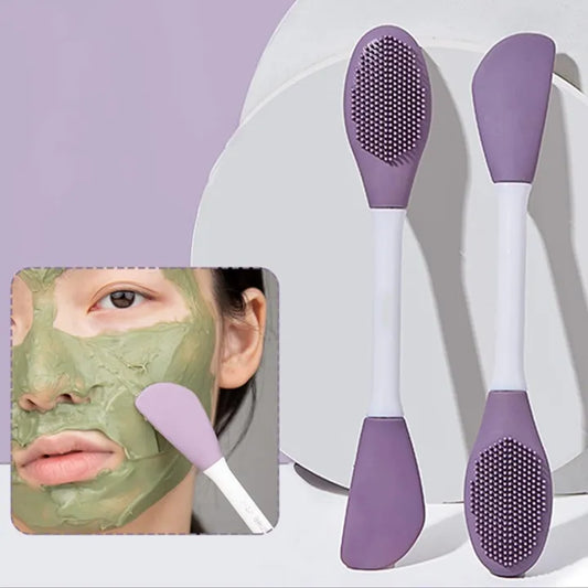 Dual-Sided Silicone Face Mask Brush Facial Cleaning Brush, Premium Soft Facial Masks Other Skin Care Applicator Tool for Cream, Body Lotion,Moisturizer