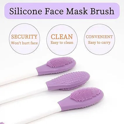 Dual-Sided Silicone Face Mask Brush Facial Cleaning Brush, Premium Soft Facial Masks Other Skin Care Applicator Tool for Cream, Body Lotion,Moisturizer