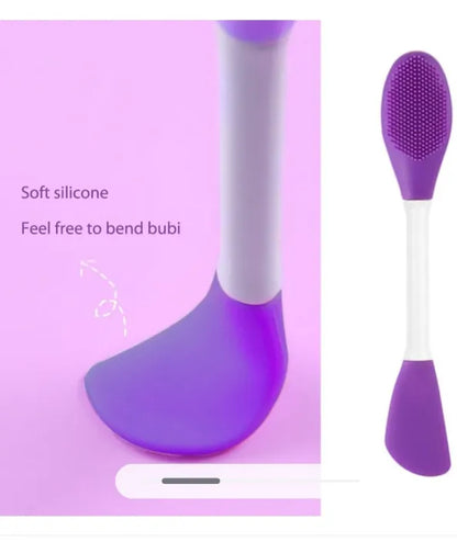 Dual-Sided Silicone Face Mask Brush Facial Cleaning Brush, Premium Soft Facial Masks Other Skin Care Applicator Tool for Cream, Body Lotion,Moisturizer