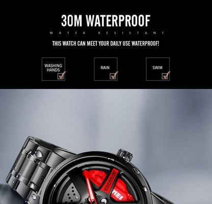 SKMEI 1787 Rotating Wheel Rim Watch